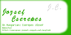 jozsef cserepes business card